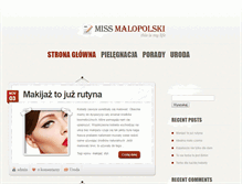 Tablet Screenshot of missmalopolski.pl